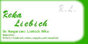 reka liebich business card